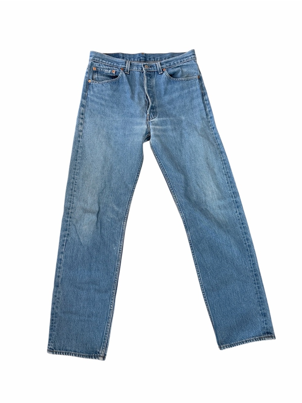 Levi's 501xx Vintage 1994 Blue Denim Button Fly Straight Leg Jeans Sz W34X36 GUC